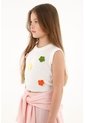 Chaleco Tejido Crudo Para Niña de Tennis