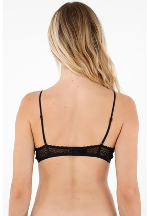 Tennis Top Negro Con Escote En V Para Mujer