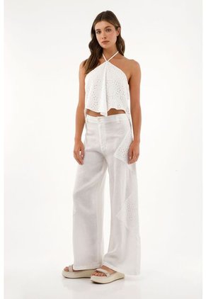 Camisa Tipo Pañoleta En Ojalillo Para Mujer