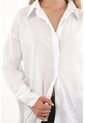 Tennis Camisa Manga Larga Oversized Blanca Para Mujer de Tennis