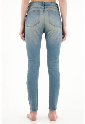 Tennis Jean Jegging De Tiro Alto Cinco Bolsillos Para Mujer