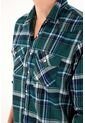 Tennis Camisa Tipo Leñadora A Cuadros Verde Para Hombre de Tennis