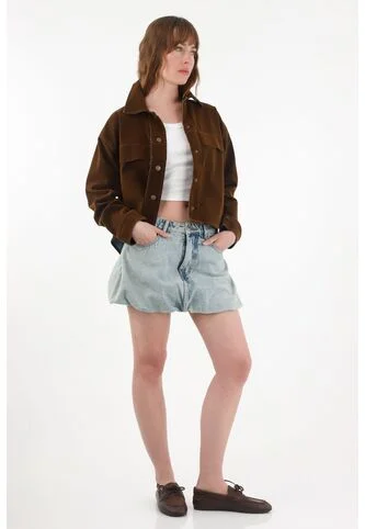 Tennis Falda Corta En Denim Tipo Globo Azul Para Mujer Tennis