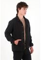 Tennis Chaqueta En Denim Con Costuras Decorativas Negra Para Hombre de Tennis