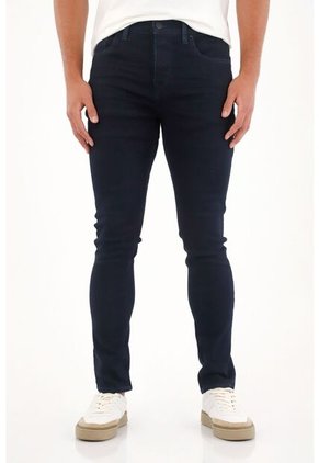 Tennis Jean Super Skinny De Tiro Medio Azul Para Hombre