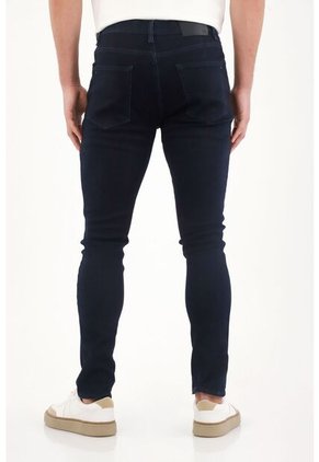 Tennis Jean Super Skinny De Tiro Medio Azul Para Hombre