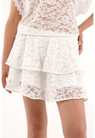 Tennis Falda En Encaje Con Boleros Para Mujer Tennis