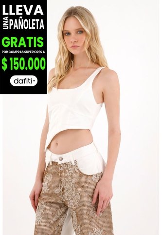 Camisa Tipo Crop Crudo Para Mujer Tennis