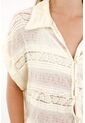 Tennis Camisa Boxy Fit Con Textura Crudo Para Mujer de Tennis