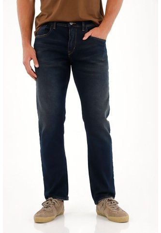 Tennis Jean Recto Tono Oscuro Con Efecto Resinado Para Hombre Tennis