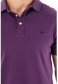 Tennis Polo Slim Fit Morada Licra Para Hombre de Tennis