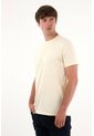Camiseta Manga Corta En 100% Algodón Amarilla Para Hombre de Tennis