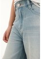 Jean Wide Leg Tono Claro Con Cortes En Costados Para Niña de Tennis