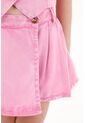 Falda Short Rosada Con Tablas Para Niña de Tennis