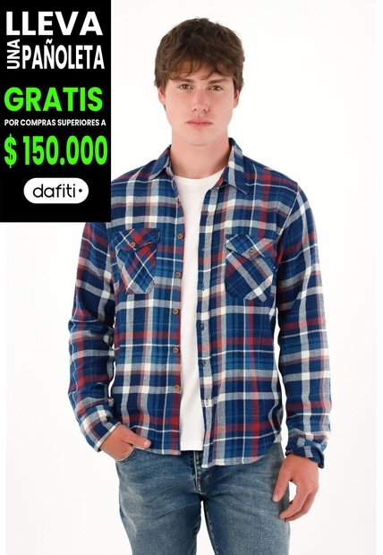 Tennis Camisa Manga Larga Con Diseño A Cuadros Multicolor Con Textura Lisa Para Hombre
