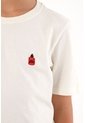 Camiseta Con Bordado Localizado Crudo Para Niño de Tennis