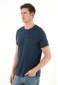 Tennis Camiseta Azul Con Bolsillo De Parche Para Hombre de Tennis