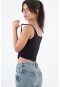 Tennis Camiseta Tipo Esqueleto En Tejido Liviano Negra Para Mujer de Tennis