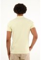 Tennis Polo Slim Fit Amarilla Licra Para Hombre de Tennis