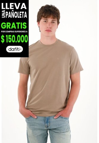 Tennis Camiseta Básica Con Mini Print Café Para Hombre Tennis