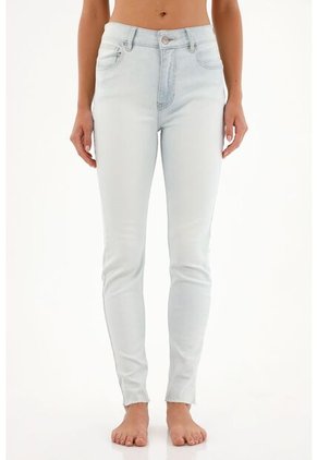 Tennis Jean Jegging Tiro Alto Tono Ice Para Mujer