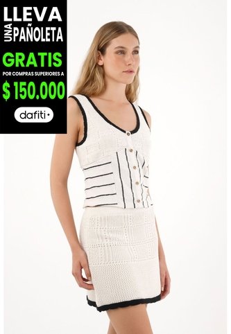 Tennis Camisa Tejida Manga Sisa Crudo Para Mujer Tennis