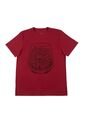 Camiseta Roja Con Estampado Para Hombre de Tennis