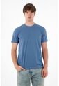 Tennis Camiseta Con Raqueta Estampada Azul Para Hombre de Tennis