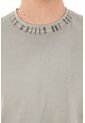 Tennis Camiseta Gris Con Estampado En Cuello Para Hombre de Tennis