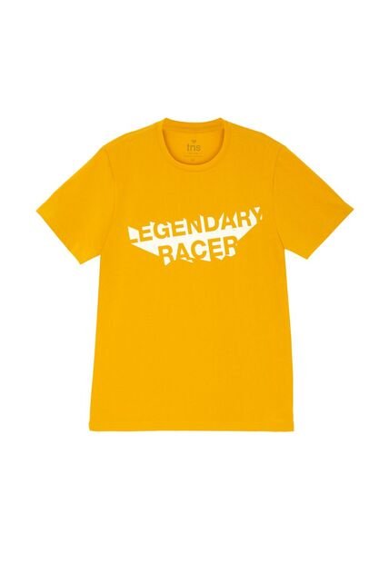 Tennis Camiseta Amarilla Estampada Para Hombre