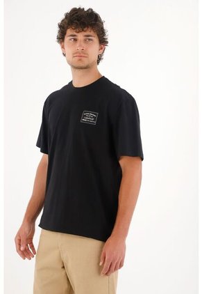 Tennis Camiseta Jersey Con Mini Aplique Negra Para Hombre