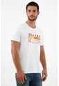Tennis Camiseta Blanca Estampada En Frente Para Hombre de Tennis