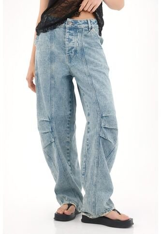 Tennis Jean Horseshoe De Tiro Bajo Azul Claro Para Mujer Tennis