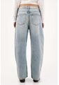 Tennis Jean Baggy Con Pierna Extra Amplia En Algodón Azul Claro Para Mujer de Tennis