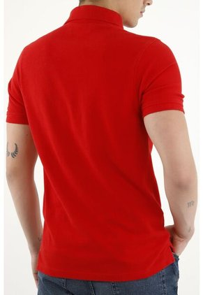 Polo Roja 100% Algodón Para Hombre