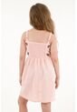 Vestido Rosado Con Mariposas Bordadas Para Niña de Tennis
