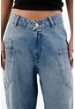 Tennis Jean Horseshoe Con Bolsillos De Parche En Denim Para Mujer de Tennis