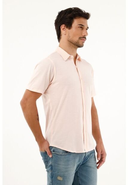 Camiseta Rosada En 100% Algodón Para Hombre