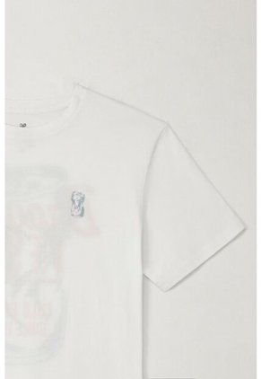 Tennis Camiseta Básica Manga Corta Blanca Para Hombre