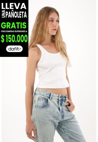 Tennis Camiseta Manga Sisa En Rib Blanca Con Diseño Limpio Para Mujer Tennis