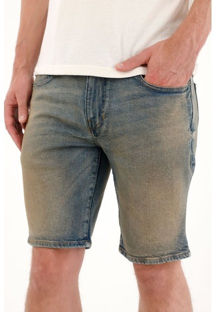 Tennis Bermuda En Denim Azul Para Hombre