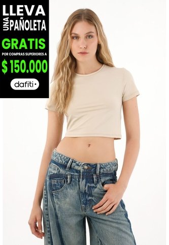 Tennis Camiseta Ajustada Tipo Crop Crudo Para Mujer Tennis