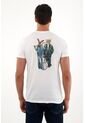 Tennis Camiseta Con Cuello Redondo Estampada Blanca Para Hombre de Tennis