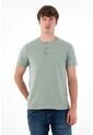 Camiseta En Tela Tejida Verde Para Hombre de Tennis
