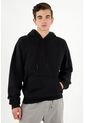 Buzo Tipo Hoodie Negro Para Hombre de Tennis