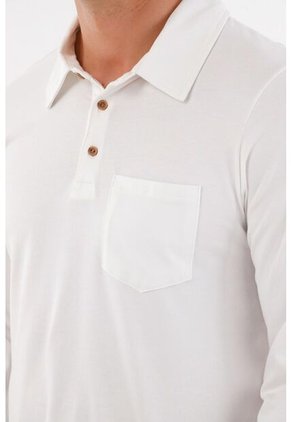 Tennis Camiseta De Cuello Polo Blanca Para Hombre