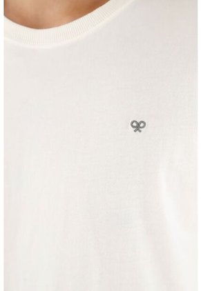 Camiseta Crudo Manga Corta Para Hombre