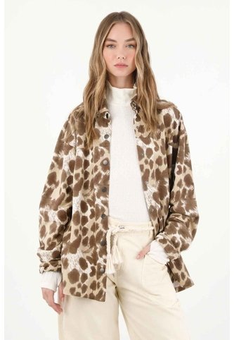 Tennis Buzo En Burda Con Estampado Animal Print Para Mujer Tennis
