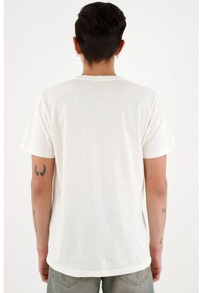 Camiseta Crudo Manga Corta Para Hombre