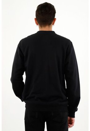 Buzo Abierto Negro Para Hombre